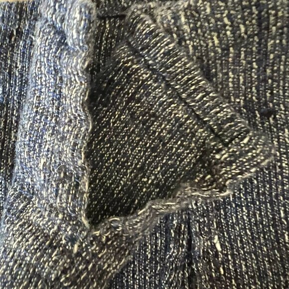 FLAX 100% Linen Blue & White Ladies Sleeveless Tank Top - Size L/Large - EUC - Picture 9 of 12